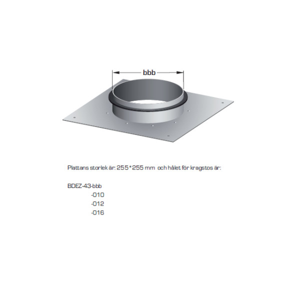 Planavstick 125-255x255mm