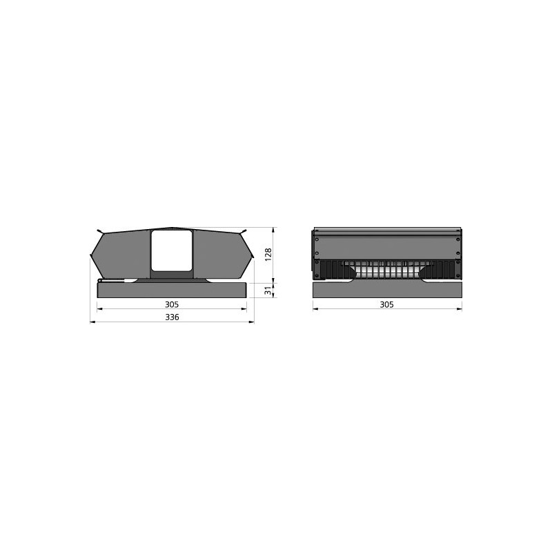 Östberg Takfläkt TKV 300 C Svart