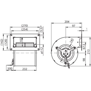 SEBO Induvex 600 Fläktmotor