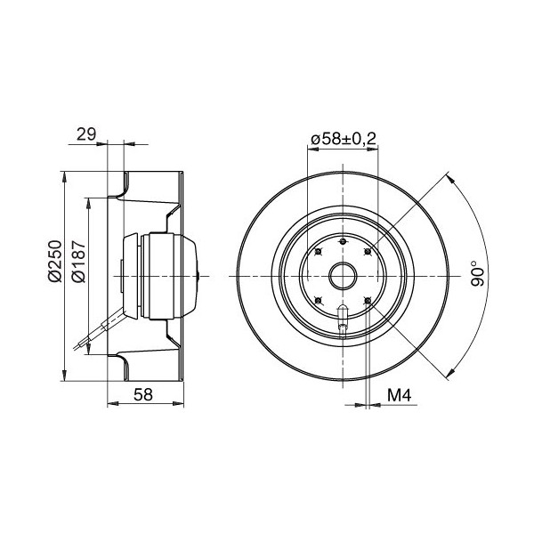 Fläktmotor SVAB SVX-F 