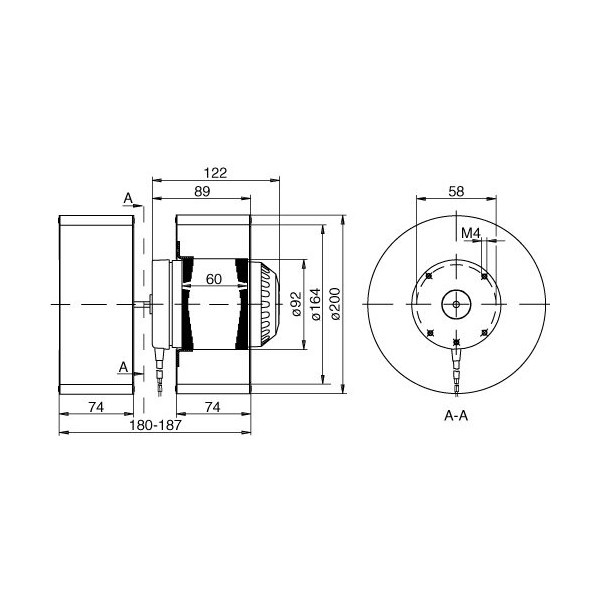 SEBOVex Fläktmotor ink Kondensator