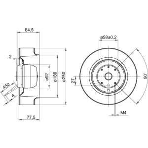 SVAB SVF-7 Fläktmotor 60W