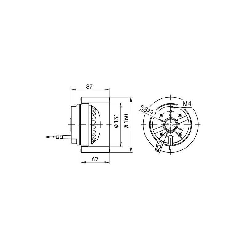 RDAA Rexovent Fläktmotor RDAA-1-3-1