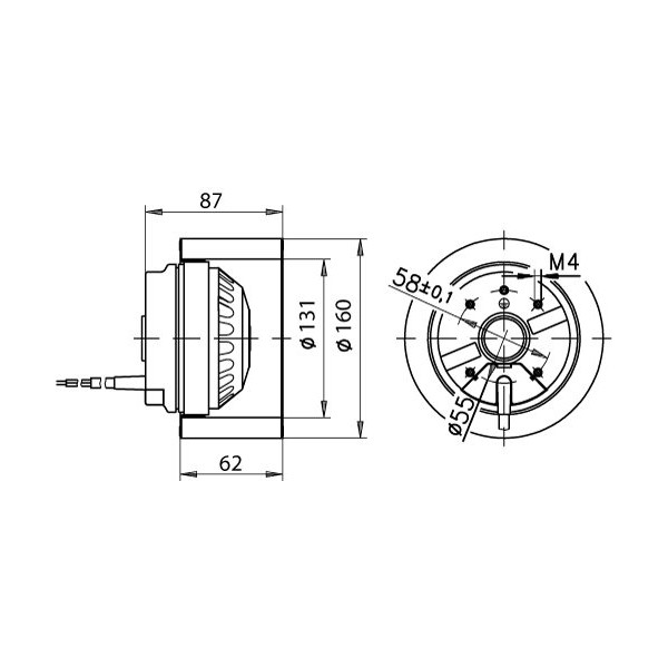 RDAA Rexovent Fläktmotor RDAA-1-3-1