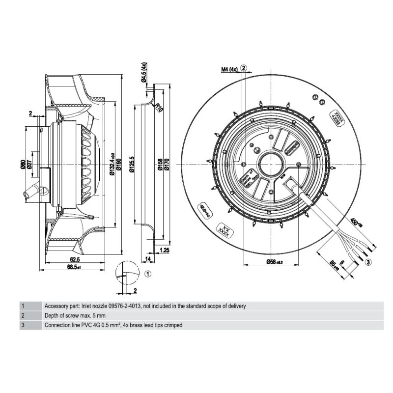 Fläktmotor Bahco AL-5008-010