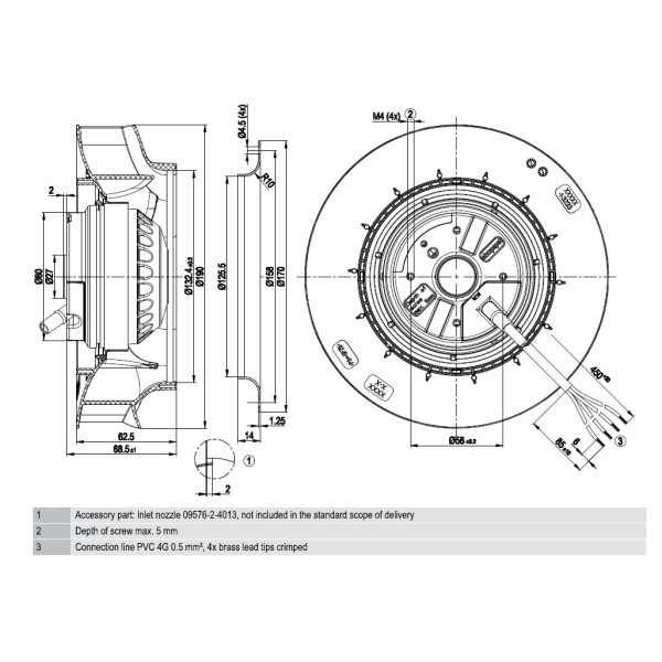 Fläktmotor Bahco AL-5008-010