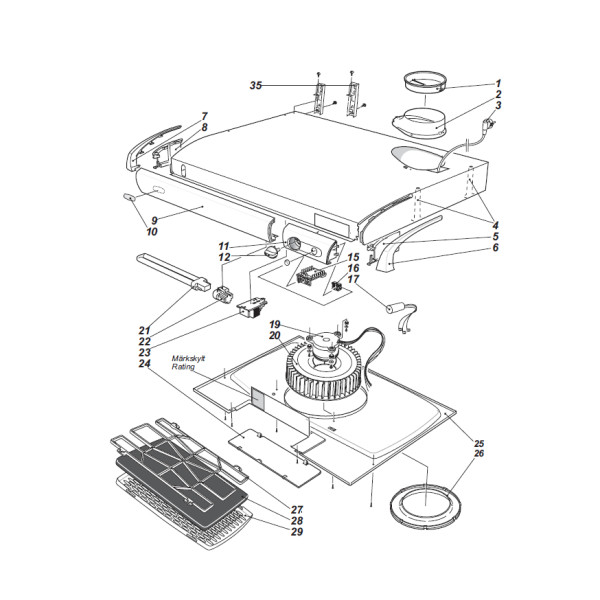 Franke F200 serien Backspjäll