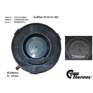 KF 26 kolfilter t/ fs 302  ø240 mm