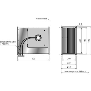 RKB 400x200 C1 EC Kanalfläkt