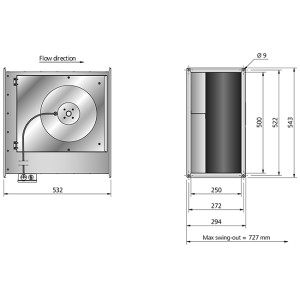 RKB 500x250 A1 Kanalfläkt