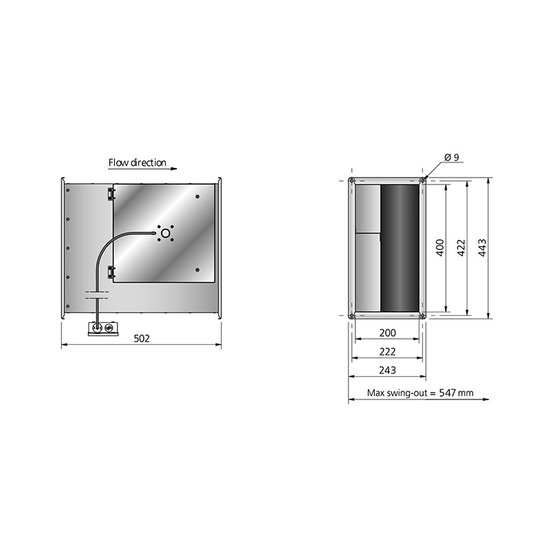 RKB 400x200 A1 Kanalfläkt