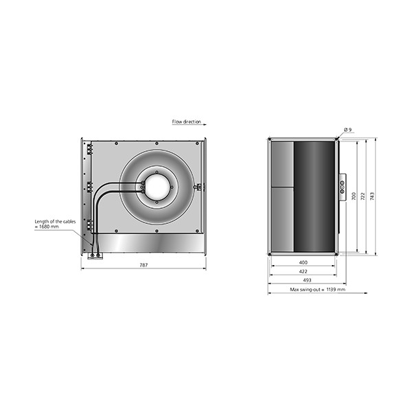 RKB 700x400 B3 EC Kanalfläkt