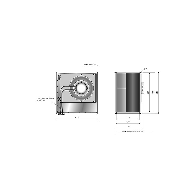 RKB 600x300 A1 EC Kanalfläkt