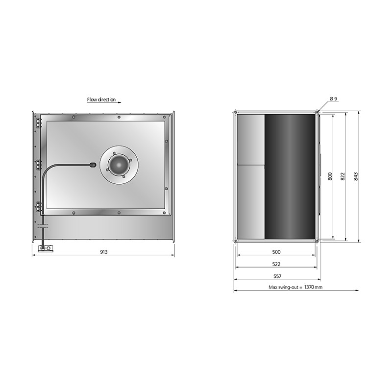 RKB 800x500 B3 ErP Kanalfläkt