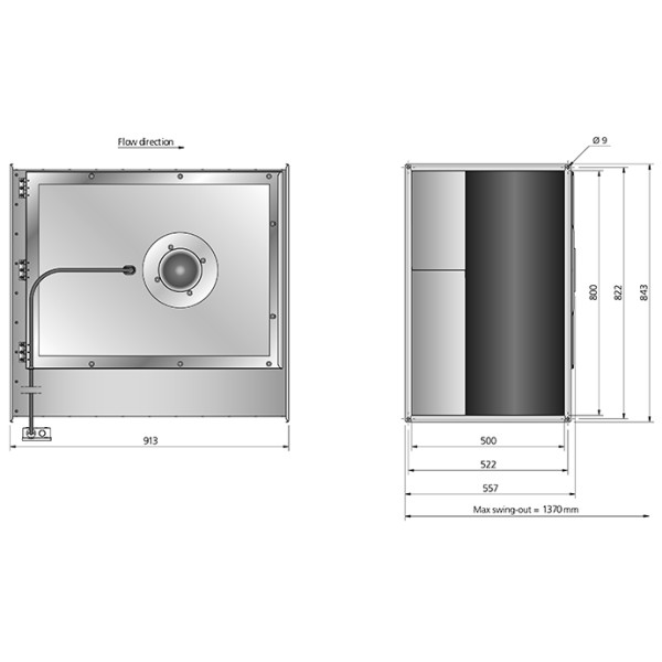 RKB 800x500 B3 ErP Kanalfläkt