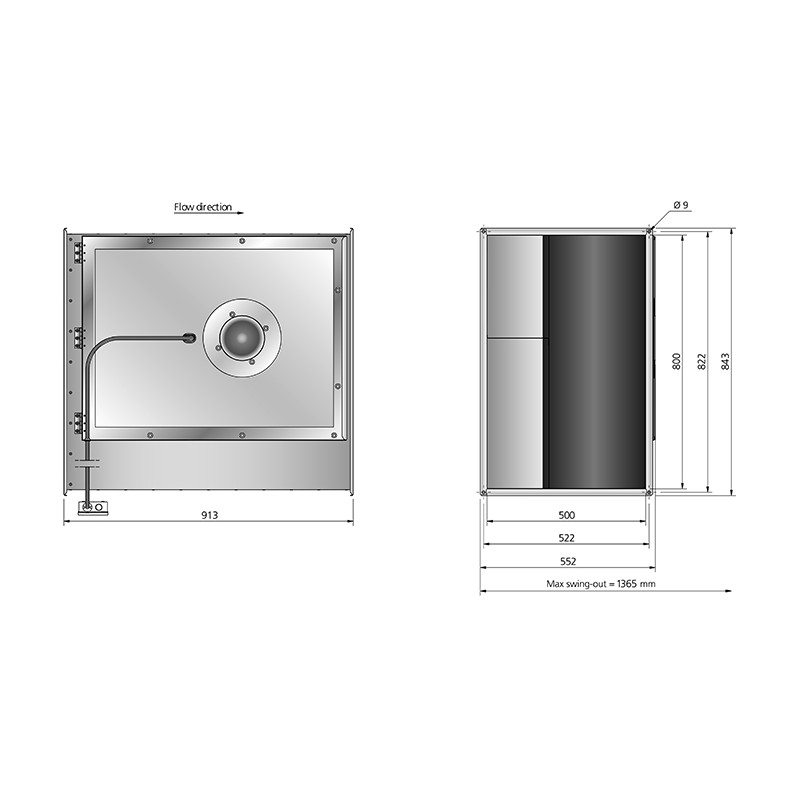 RKB 800x500 E3 ErP Kanalfläkt