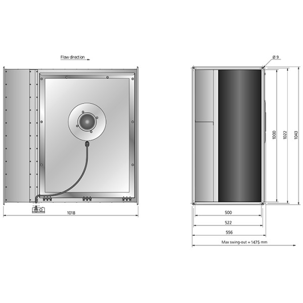 RKB 1000x500 J3 ErP Kanalfläkt