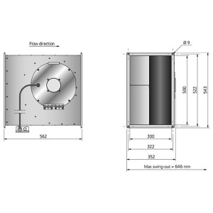 RK 500x300 B3 Erp Kanalfläkt