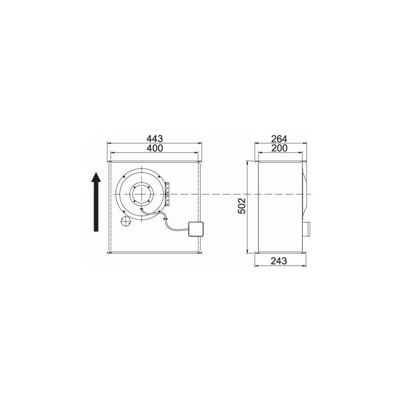 RK 400x200 C3 ErP Kanalfläkt