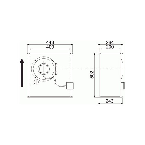 RK 400x200 C3 ErP Kanalfläkt