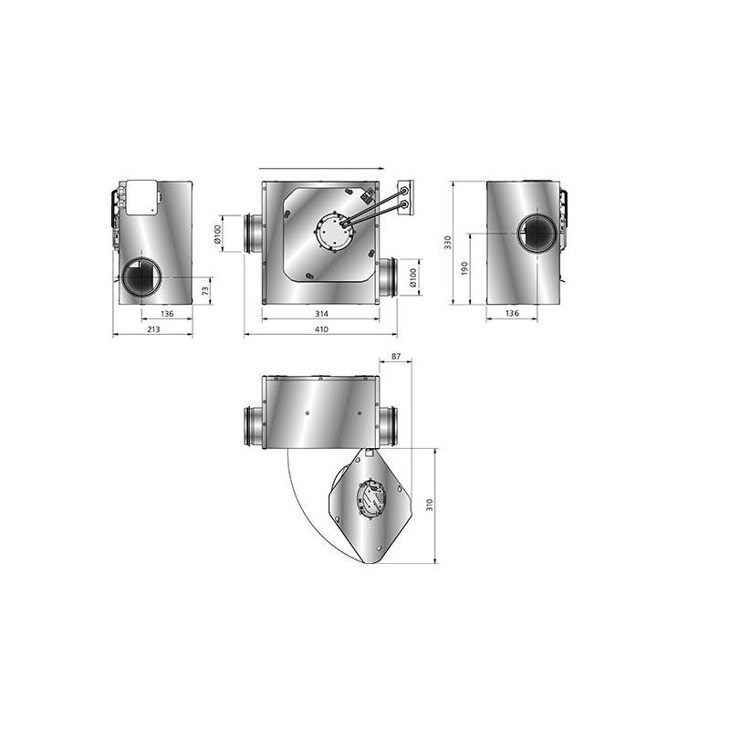 LPKB Silent 125 C1 Kanalfläkt