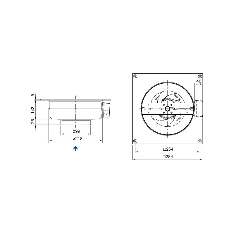 Systemair KV 100 XL sileo Väggfläkt