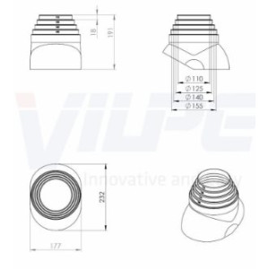 Vilpe Gummistos 110-155 Svart