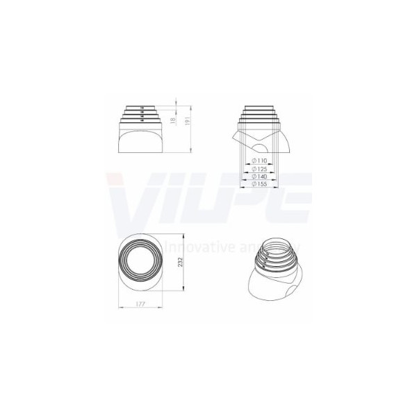 Vilpe Gummistos 110-155 Svart