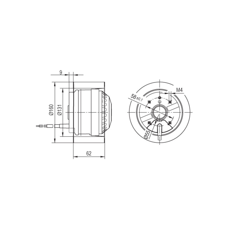 Husqvarna FTX 3 Fläktmotor