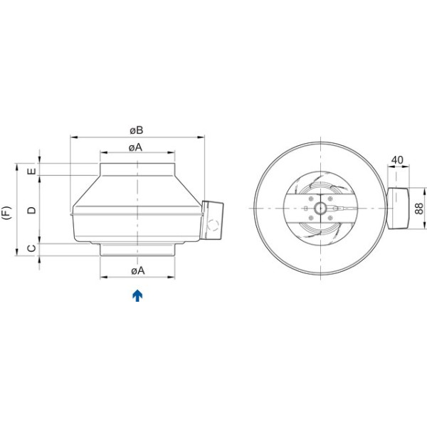 Systemair K 160 M sileo Kanalfläkt