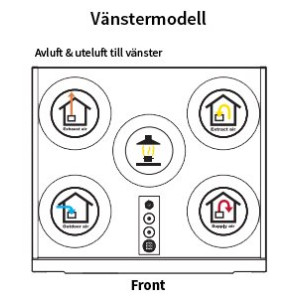 Flexit Nordic S2 Vänster EC med APP styr