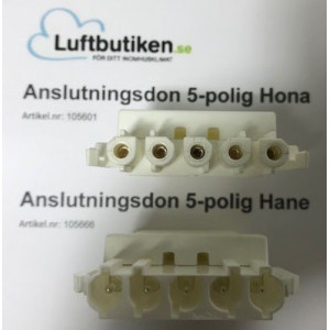 Anslutningsdon 5-polig Hona