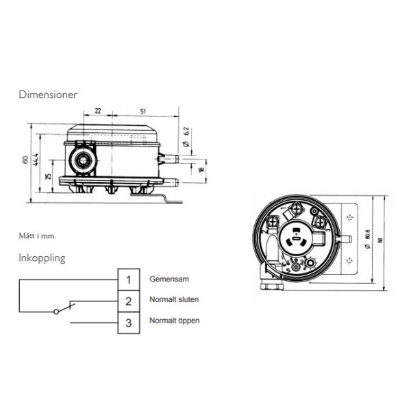 DTV 200 Differenstryckvakt