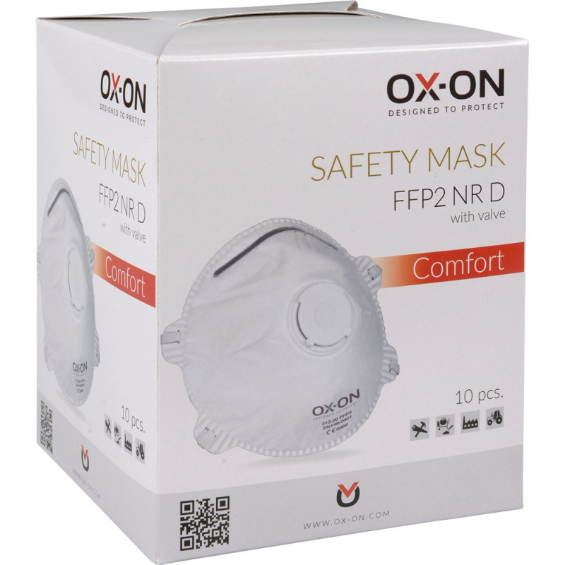 Ansiktsmask FFP2 med ventil 10-pack