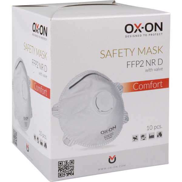 Ansiktsmask FFP2 med ventil 10-pack
