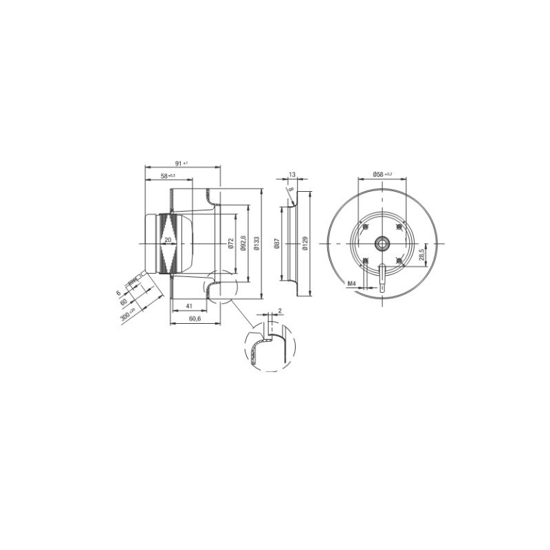 Radialfläkt R2S133-AE17-05