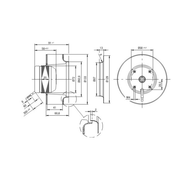 Radialfläkt R2S133-AE17-05