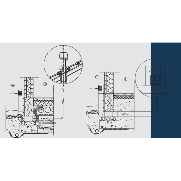 ROSS VENTILATIONSRÖR 125/135 MÅLARVIT