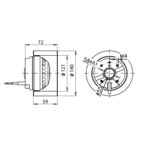 R2E140-AE77-B9 Reservdelsmotor