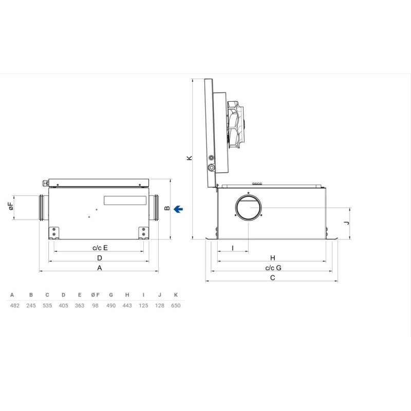 Systemair KVK Silent 100 EC Kanalfläkt