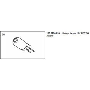 Halogenlampa 12V 20W G4