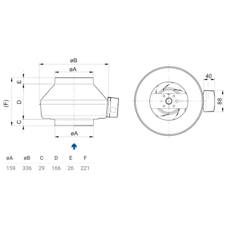 Systemair K 160 XL sileo Kanalfläkt