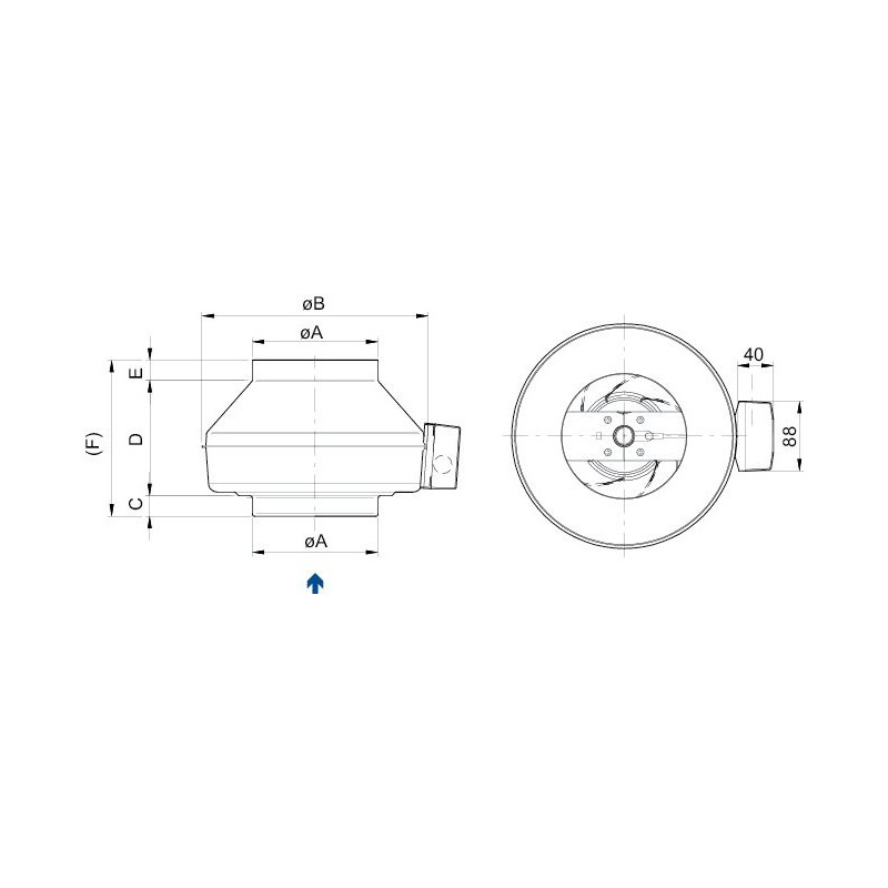 Systemair K 100 M sileo Kanalfläkt