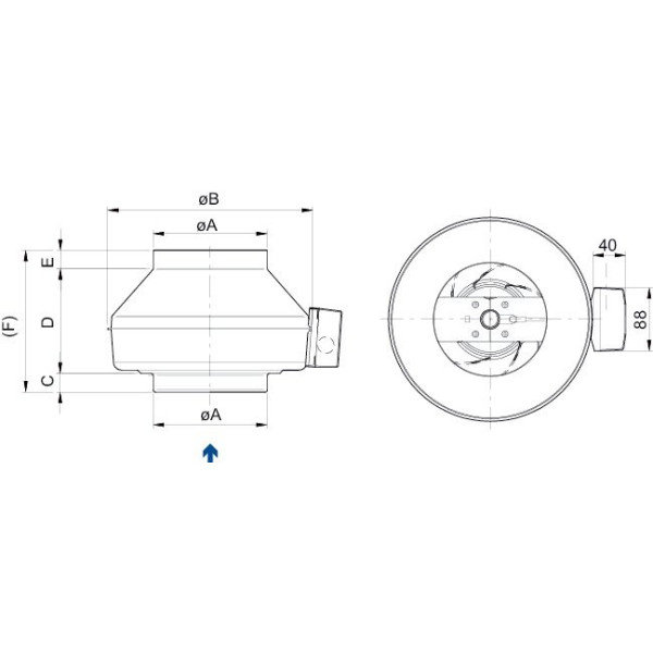 Systemair K 100 M sileo Kanalfläkt