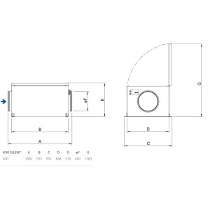 Systemair KVK Silent 400 AC Kanalfläkt isolerad