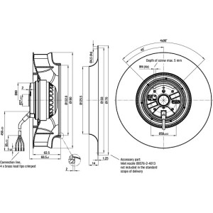 Fläktmotor R2E190-RA26-05 RadiCal