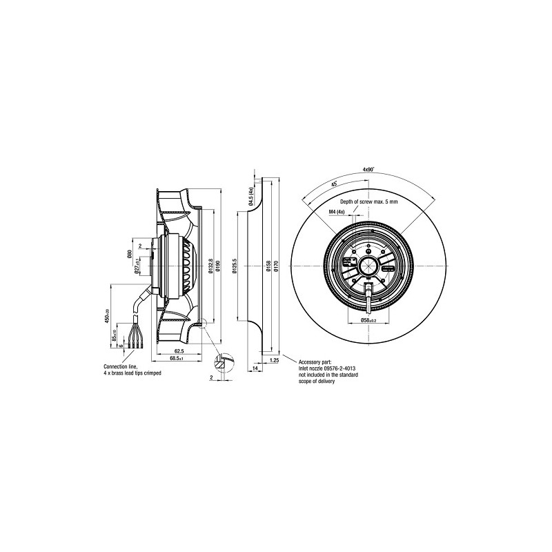 Fläktmotor R2E190-RA26-05 RadiCal