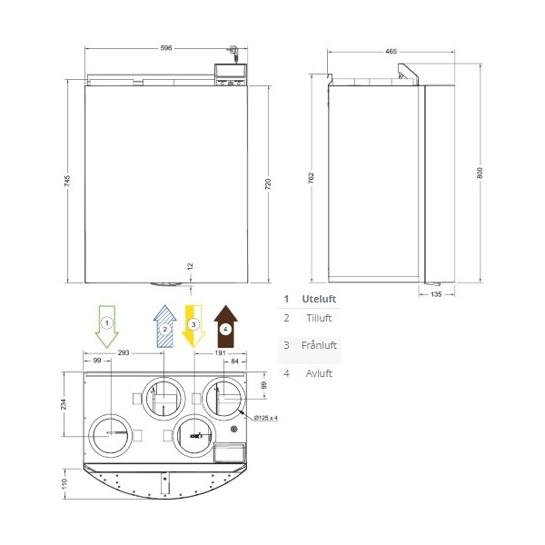 SAVE VTR 150/K L 1000W White