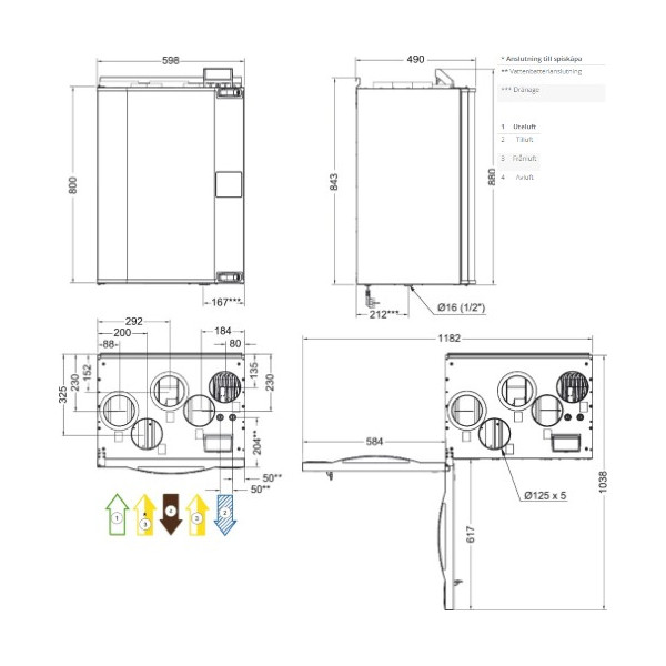 SAVE VTR 250/B R 1000W