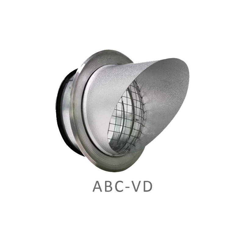 ABC-VD Aluzink 125mm med fläns